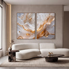 Quadro Decorativo Aurora de Marfim - Dupla