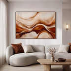 Quadro Decorativo Ondas de Âmbar - 1 Peça