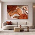 Quadro Decorativo Terracota Orgânica - 1 Peça