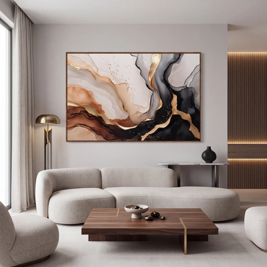 Quadro Decorativo Veios de Ônix