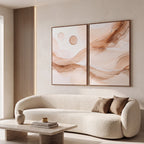 Quadro Decorativo Brisa Rosé - Dupla