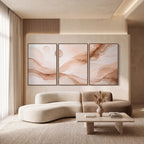 Quadro Decorativo Brisa Rosé - Trio