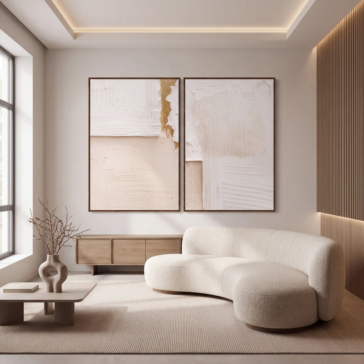 Quadro Decorativo Silêncio de Marfim - Dupla