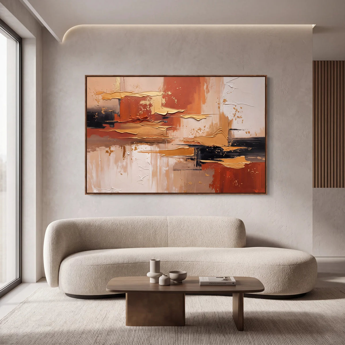 Quadro Decorativo Horizonte Terracota - 1 Peça