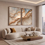 Quadro Decorativo Pedra de Champagne - Dupla