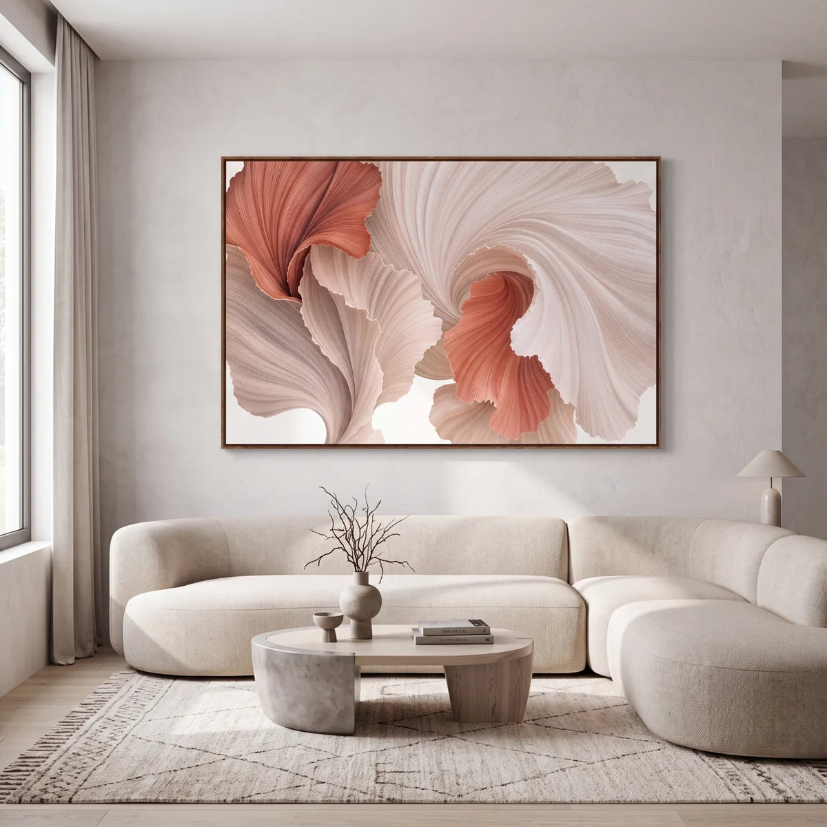 Quadro Decorativo Pétalas Terracota - 1 Peça