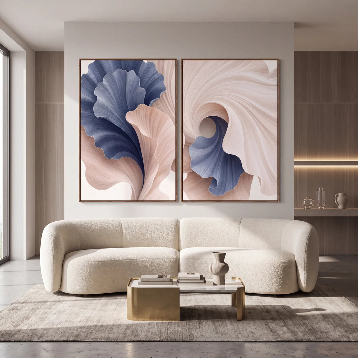 Quadro Decorativo Brisa Azul - Dupla