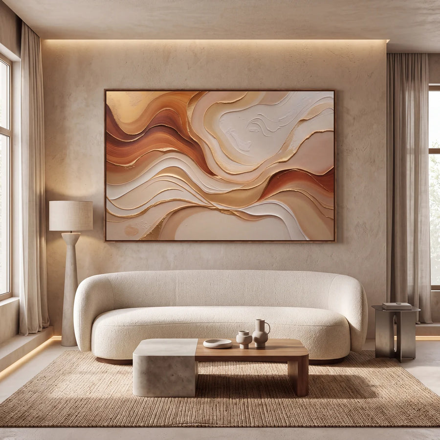 Quadro Decorativo Dunas de Cobre