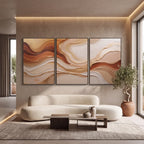 Quadro Decorativo Dunas de Cobre - Trio