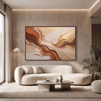 Quadro Decorativo Correntes de Âmbar - 1 Peça