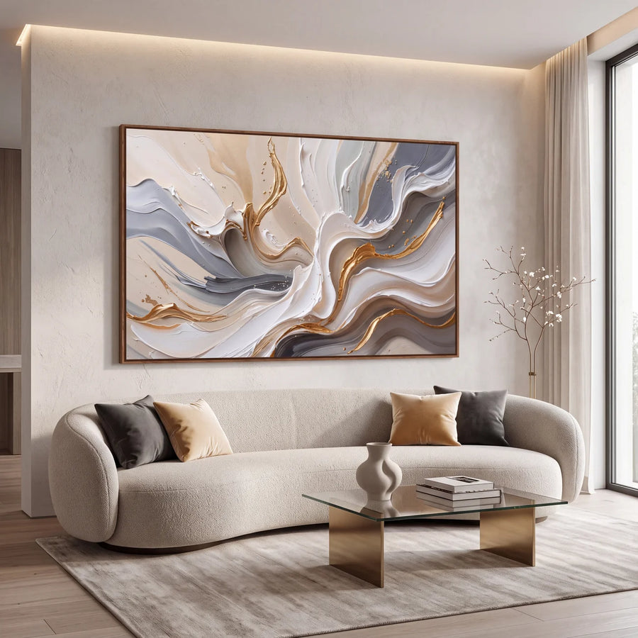 Quadro Decorativo Maré Dourada