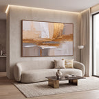 Quadro Decorativo Equilíbrio Champagne - 1 Peça