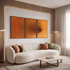 Quadro Decorativo Espiral Âmbar - Trio