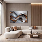 Quadro Decorativo Seda Metálica - 1 Peça