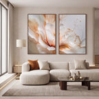 Quadro Decorativo Flor de Champagne - Dupla