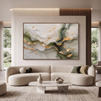 Quadro Decorativo Veios de Jade - 1 Peça