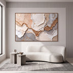 Quadro Decorativo Camadas de Âmbar - 1 Peça