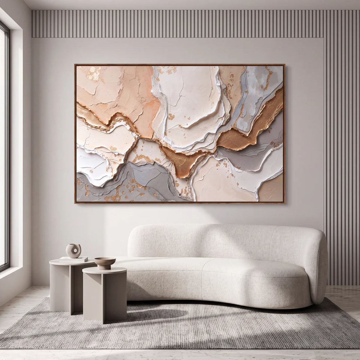 Quadro Decorativo Camadas de Âmbar - 1 Peça