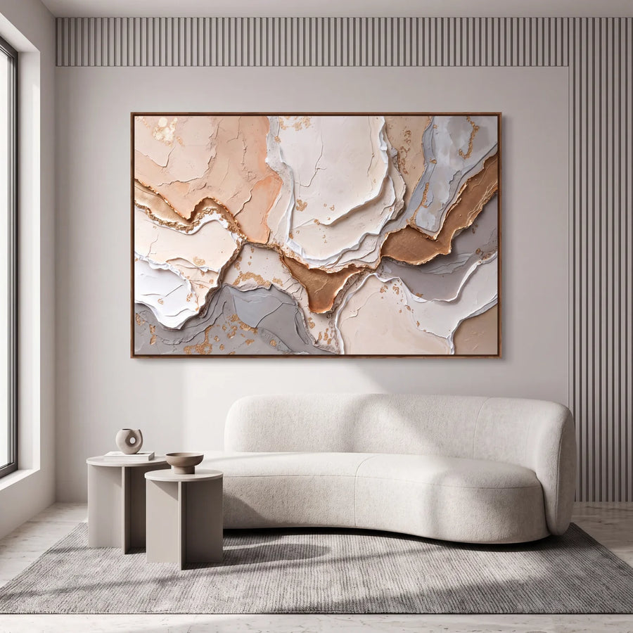Quadro Decorativo Camadas de Âmbar