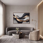 Quadro Decorativo Ritmo de Ônix - 1 Peça
