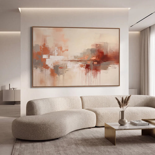 Quadro Decorativo Bruma Terracota - 1 Peça