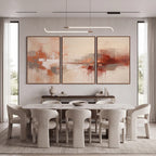 Quadro Decorativo Bruma Terracota - Trio