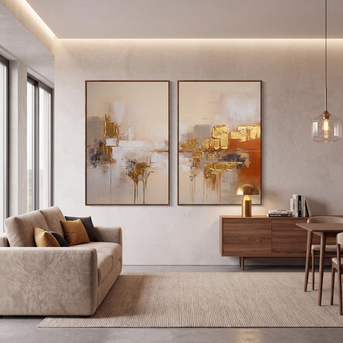 Quadro Decorativo Âmbar Imperial - Dupla