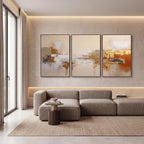 Quadro Decorativo Âmbar Imperial - Trio