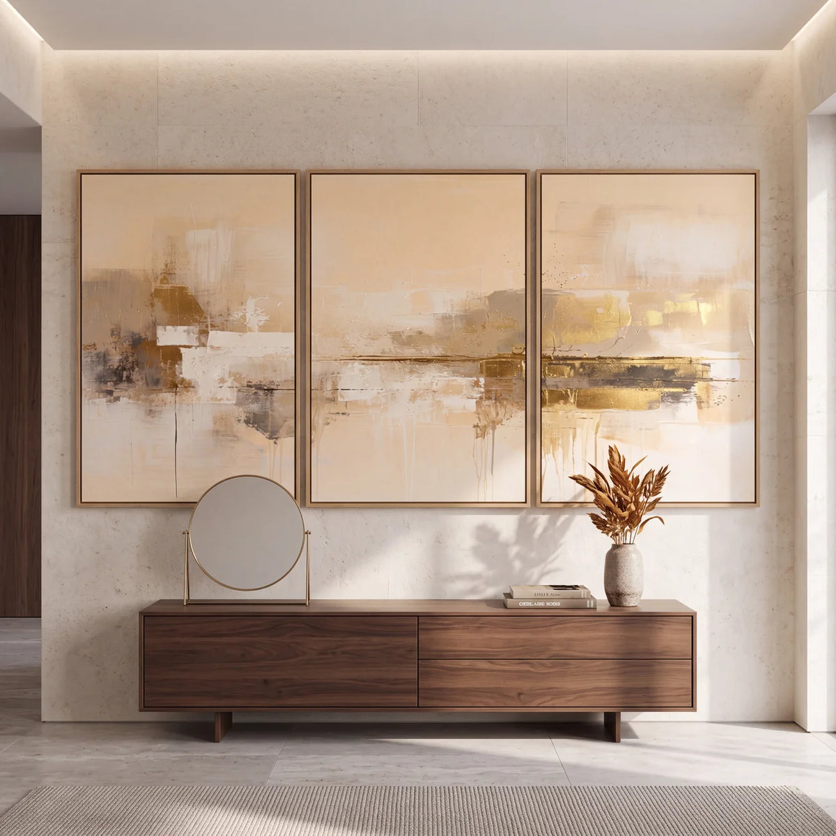 Quadro Decorativo Essência de Areia - Trio