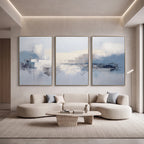 Quadro Decorativo Névoa Azul - Trio