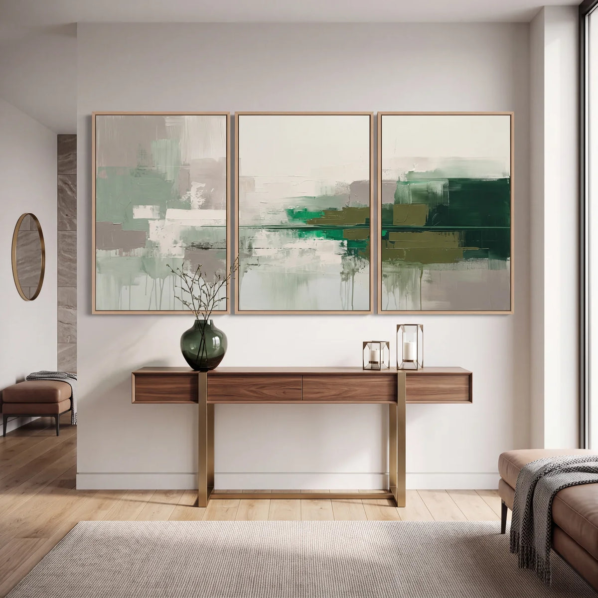 Quadro Decorativo Horizonte Botânico - Trio