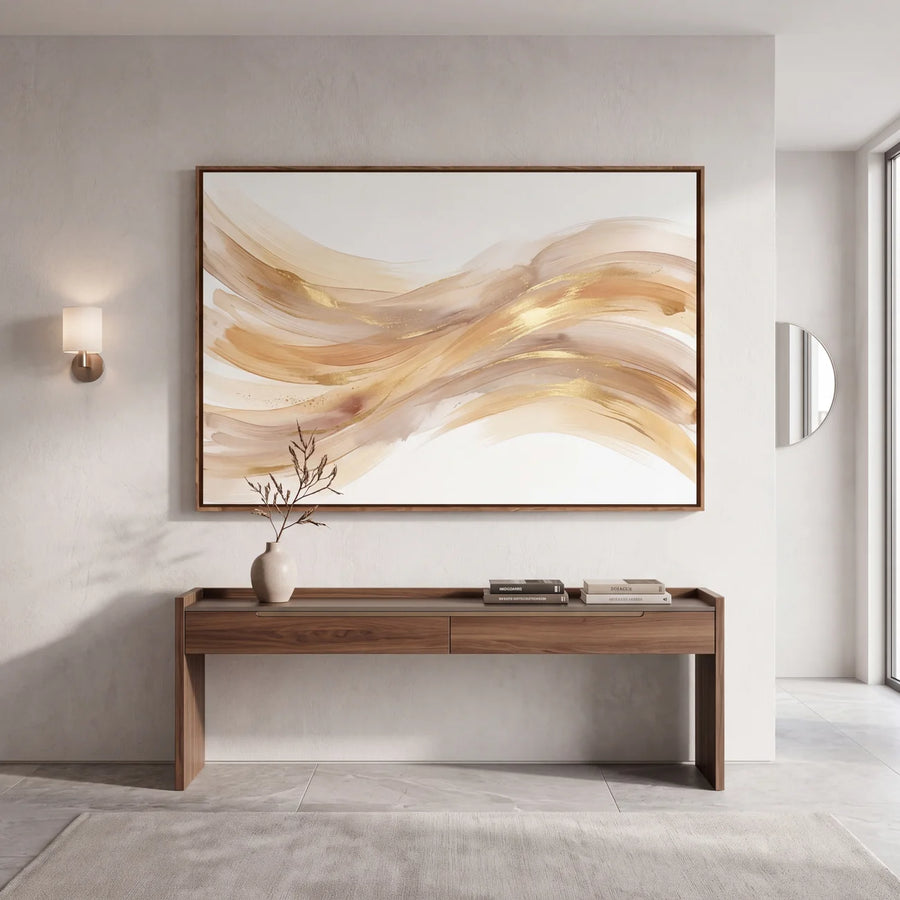 Quadro Decorativo Ondas de Champagne