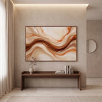 Quadro Decorativo Veios de Terracota - 1 Peça