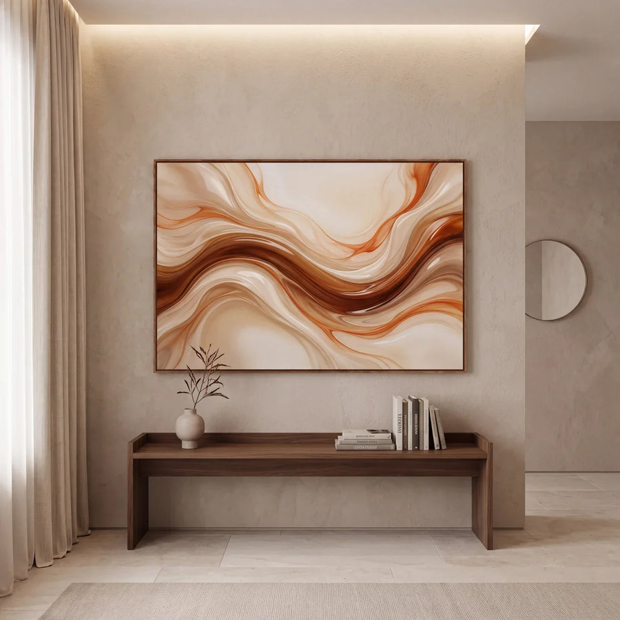 Quadro Decorativo Veios de Terracota