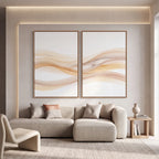 Quadro Decorativo Brisa Dourada - Dupla