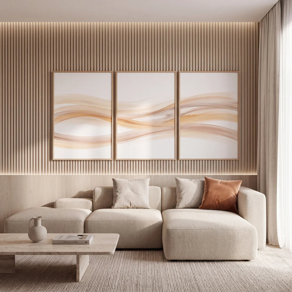 Quadro Decorativo Brisa Dourada - Trio