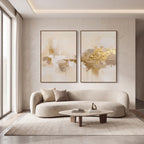 Quadro Decorativo Horizonte de Ouro - Dupla