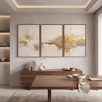 Quadro Decorativo Horizonte de Ouro - Trio