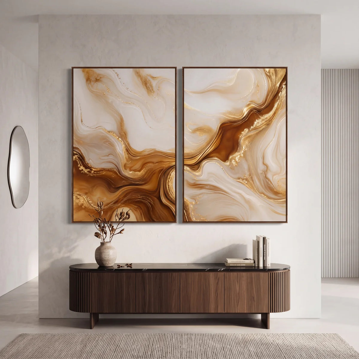 Quadro Decorativo Mármore Imperial - Dupla