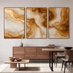 Quadro Decorativo Ouro Líquido - Trio