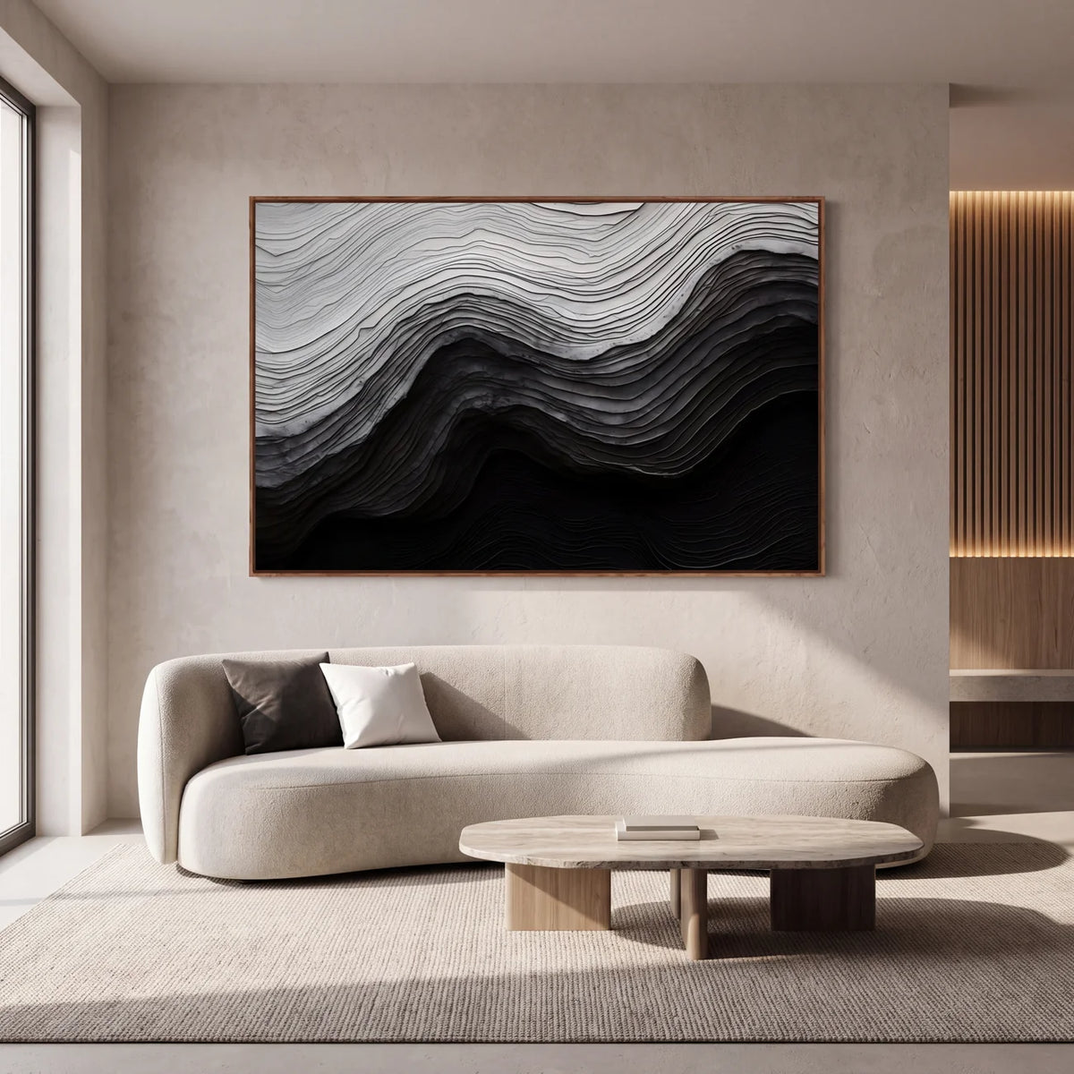 Quadro Decorativo Maré de Ônix - 1 Peça