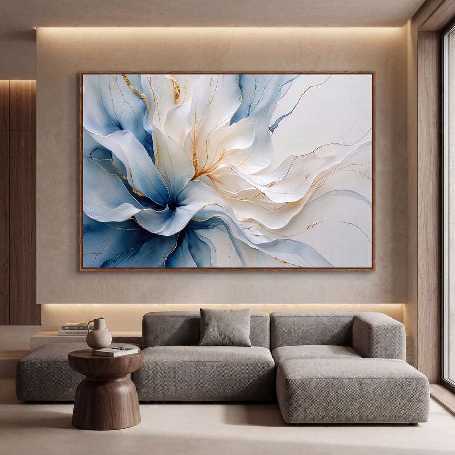 Quadro Decorativo Flor de Safira