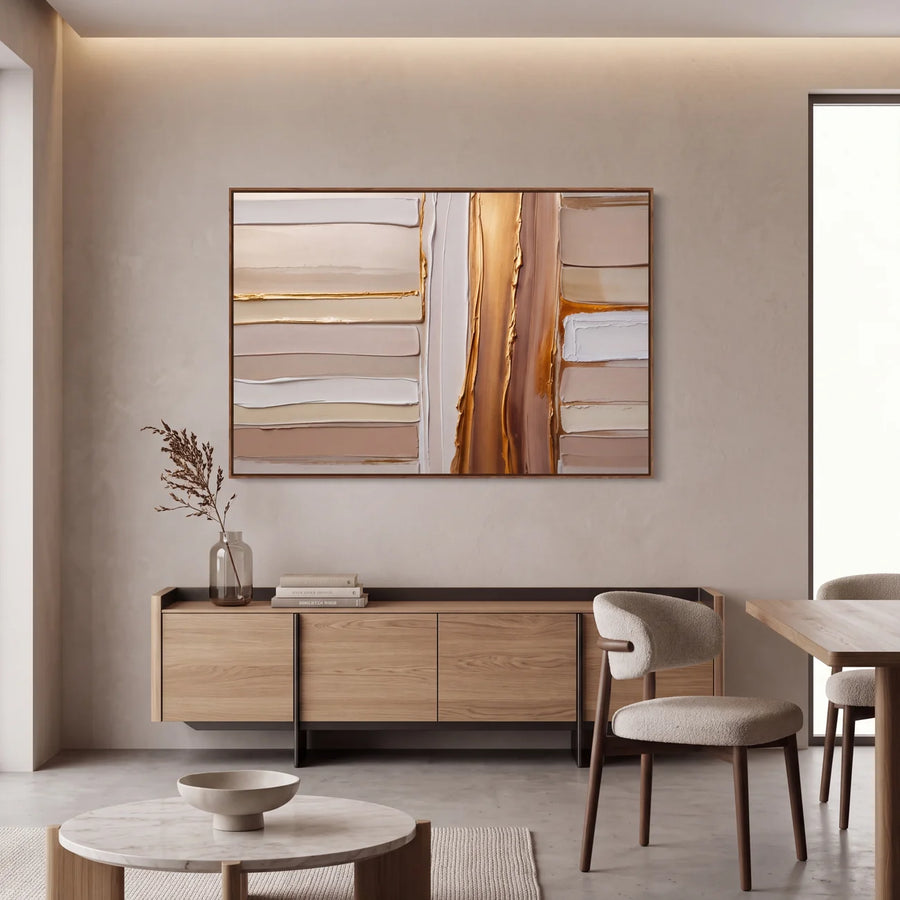 Quadro Decorativo Colunas de Âmbar