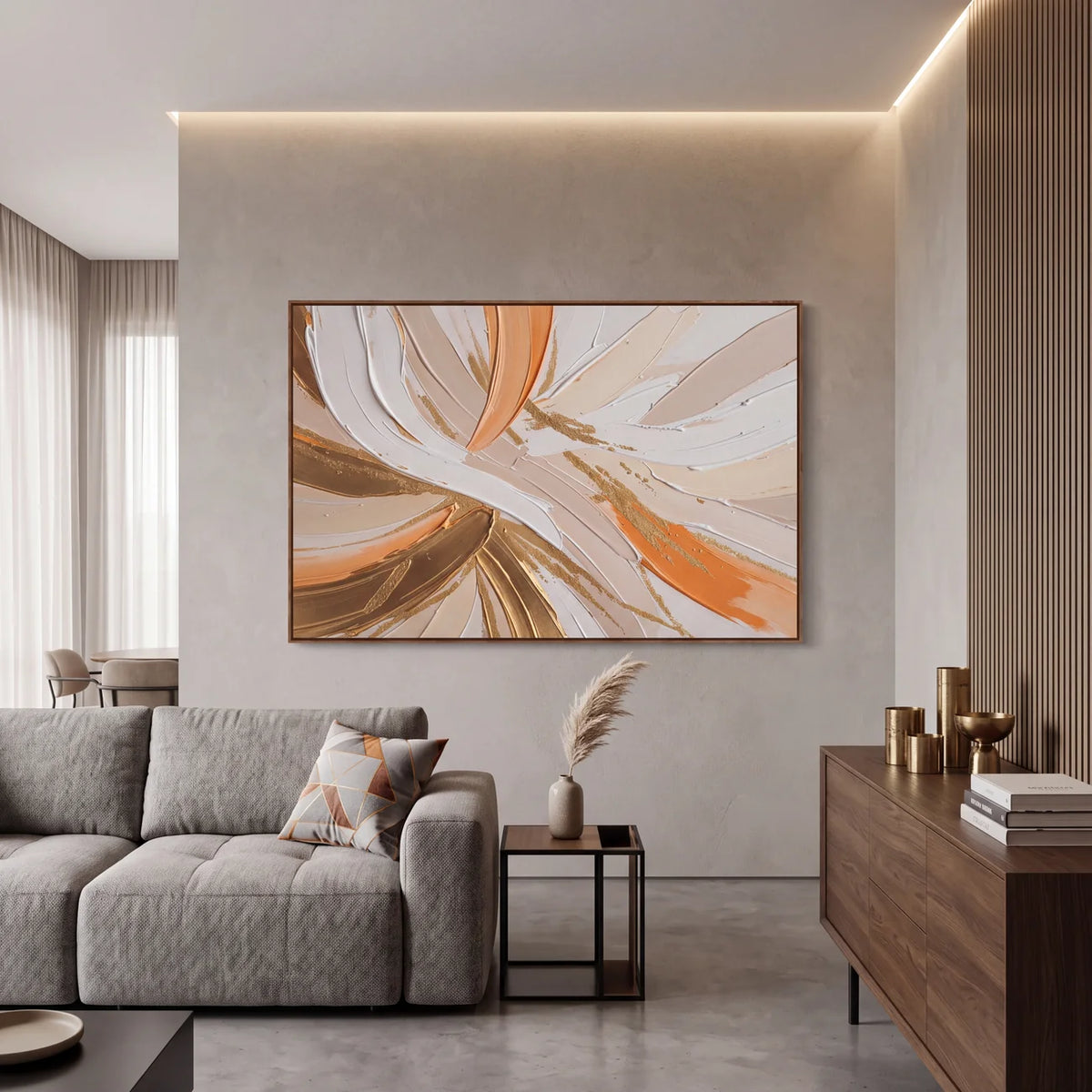 Quadro Decorativo Vento Terracota - 1 Peça