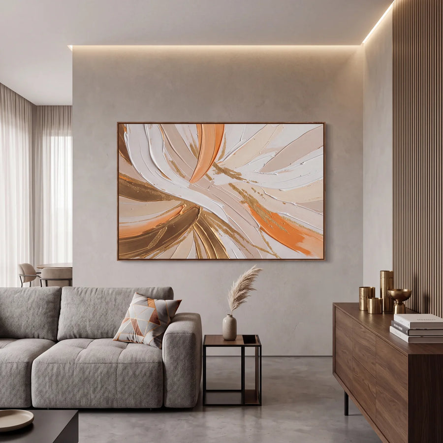 Quadro Decorativo Vento Terracota