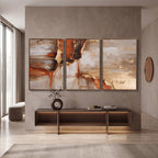 Quadro Decorativo Fragmentos de Cobre - Trio