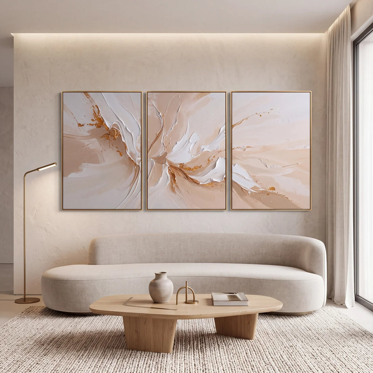 Quadro Decorativo Voo de Marfim - Trio