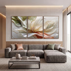 Quadro Decorativo Magnólia de Marfim - Trio