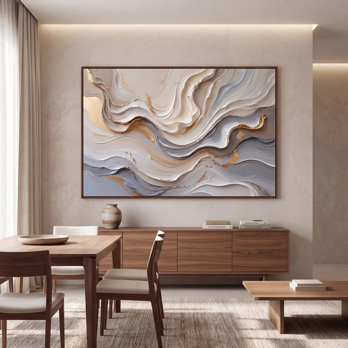 Quadro Decorativo Véu de Marfim - 1 Peça