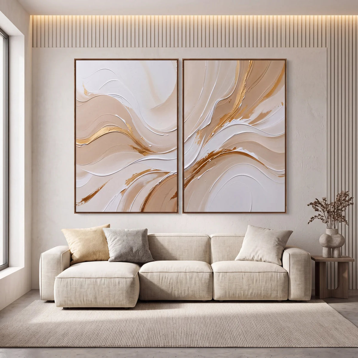 Quadro Decorativo Linhas de Champagne - Dupla